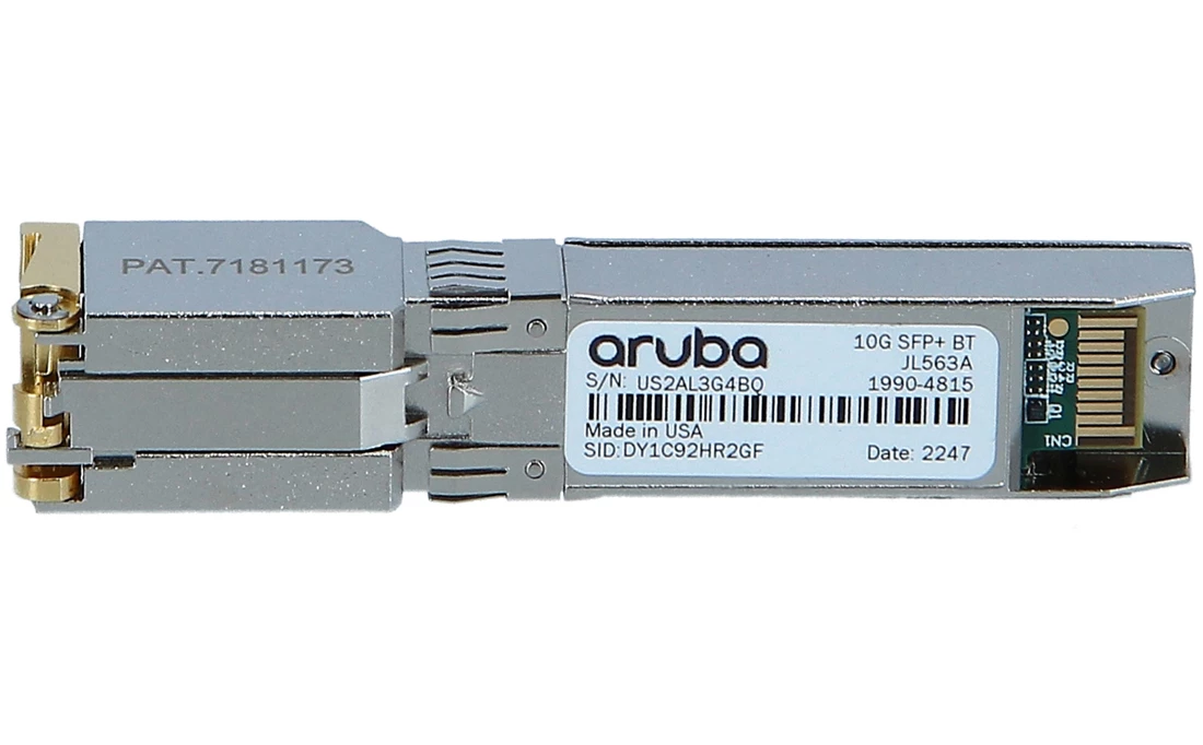 [JL563A] Aruba 10GBASE-T SFP+ Transceiver